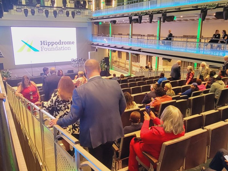 The M&T Bank Exchange events venue with theater seating configuration. Photo by Ed Gunts.