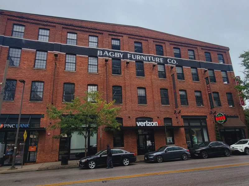 The Bagby Building at Fleet and Exeter streets will be the future home of Baltimore Sun Media's newsroom. Photo by Ed Gunts.