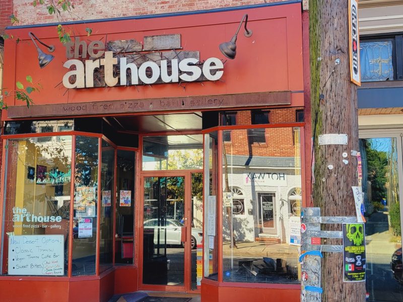 The Arthouse, the popular pizza bar and art gallery at 1115 W. 36th St. in Hampden, will close permanently by the end of the month. Photo by Ed Gunts.