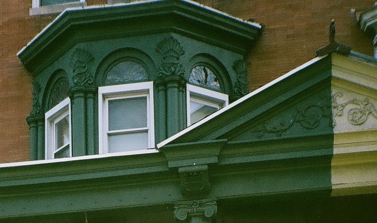 The front of the apartment where the author is moving out.