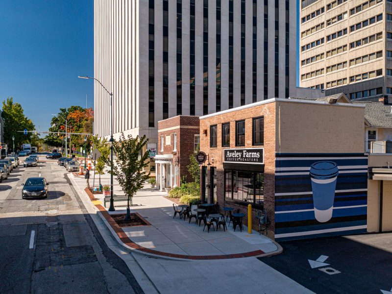 Aveley Farms Coffee Roasters opened in Towson in October 2022. Photo courtesy of Aveley Farms Coffee Roasters.