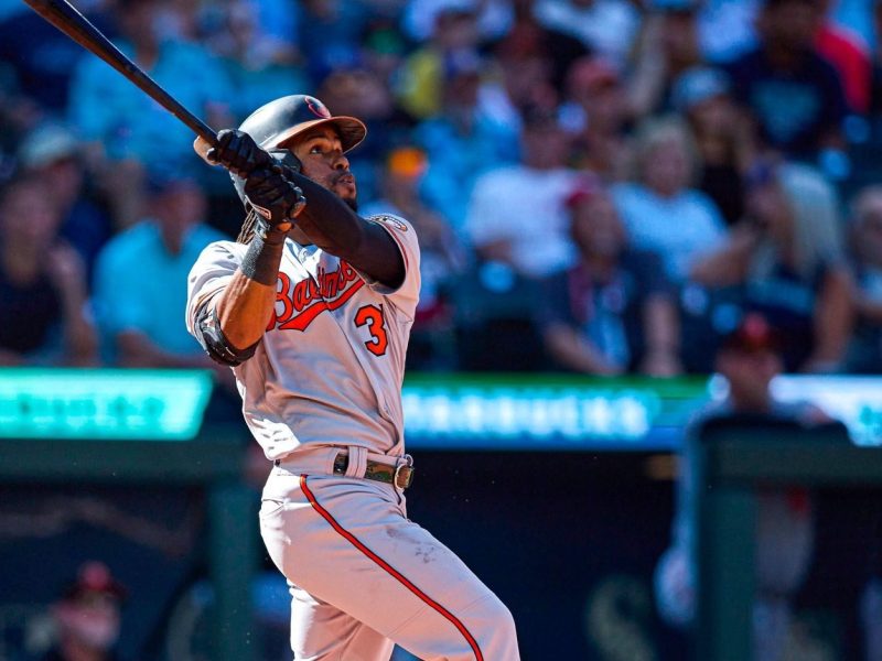 Baltimore Orioles player Cedric Mullins. Photo courtesy of The Baltimore Orioles.