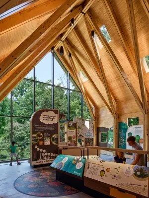 The new $7.5 million Nature Education Center at Cylburn Arboretum. Credit: Tom Holdsworth Photography.