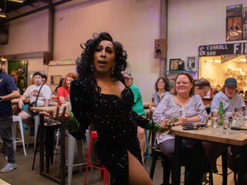 Myah Blue performs at Union Craft Brewing in Baltimore, Maryland on June 1, 2024. Photo by Maggie Jones.