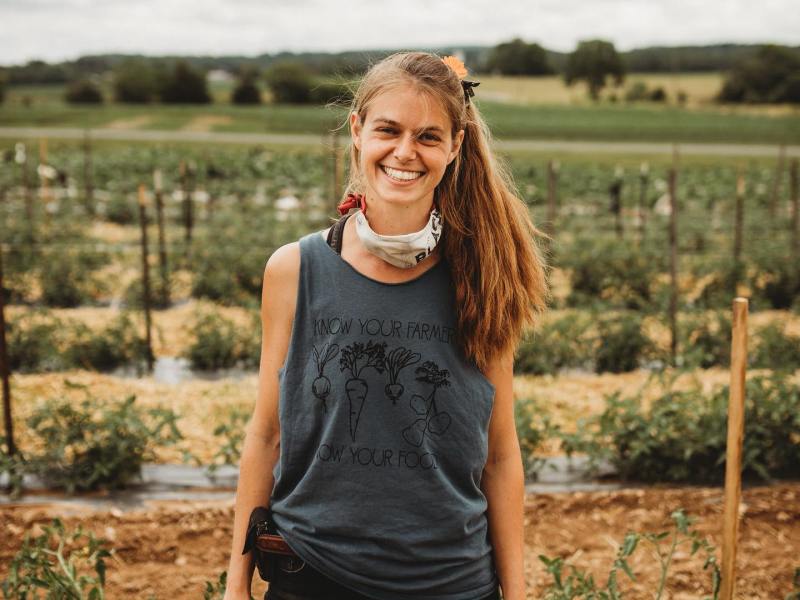 Emma Jagoz of Moon Valley Farm. Photo credit: Jessica Leigh Photography.