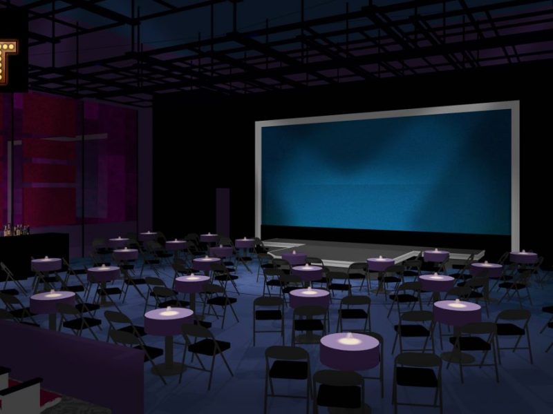 Everyman Theatre will transform into a nightclub setting for a new cabaret series titled "Baltimore, Broadway and Beyond" from July 10-28. Rendering courtesy Everyman Theatre.