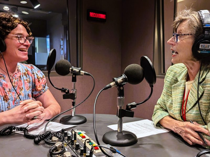 Ashley Sterner and Sheila Kast. Photo courtesy of WYPR.