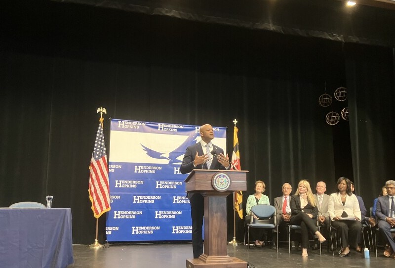 Governor Wes Moore is ushering in a statewide climate effort through a new executive order, his latest step towards making Maryland achieve net-zero carbon emissions by 2045. Photo by Bri Hatch/WYPR.