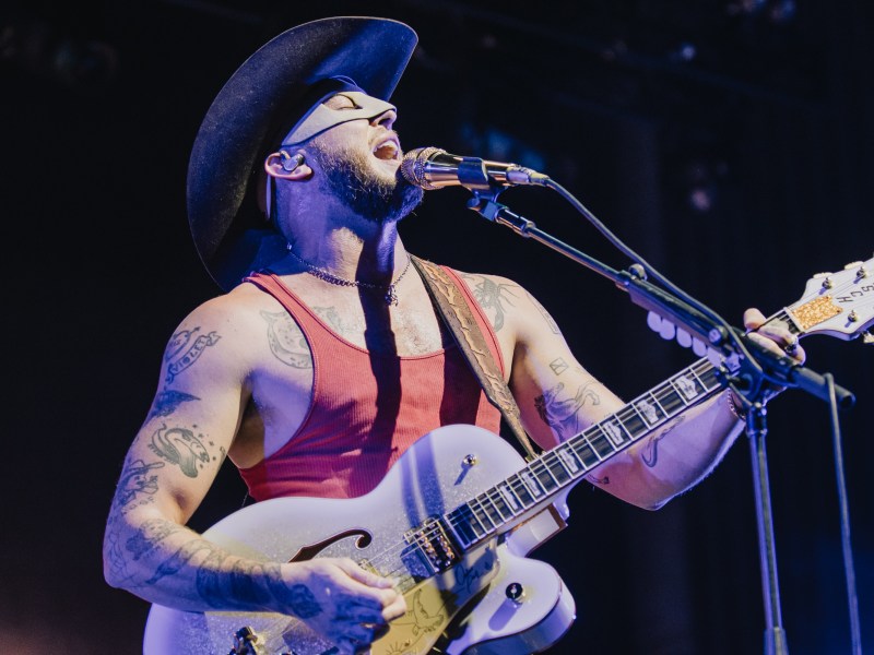 Country singer Orville Peck performs in Nashville during his Sixth Annual Rodeo gathering. Credit: Steve Cross.