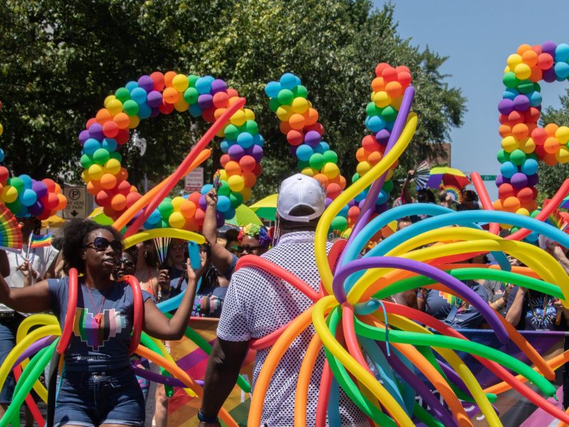 Morgan Stanley employees march in Baltimore's Pride Parade on June 15, 2024. Photo by Maggie Jones.