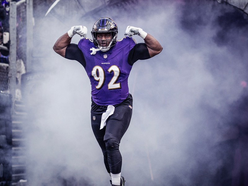 Baltimore Ravens defensive tackle Justin Madubuike. Photo courtesy of the Baltimore Ravens.