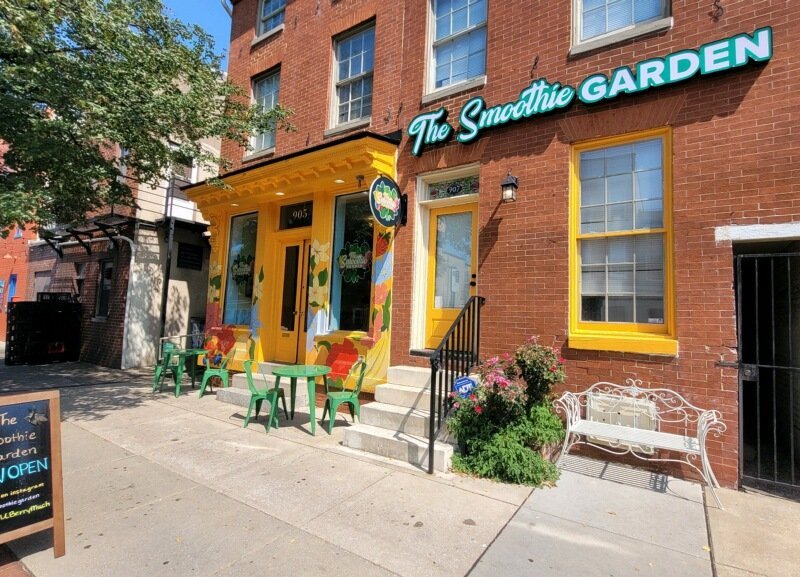 The Smoothie Garden is now open at 905 Light St. in Baltimore's Federal Hill neighborhood. Photo by Kevin Lynch/SouthBmore.